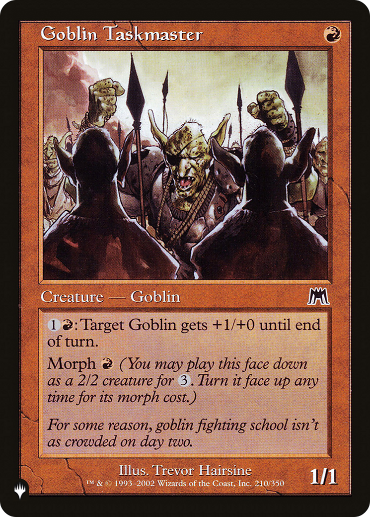 Goblin Taskmaster [The List Reprints] | Clutch Gaming