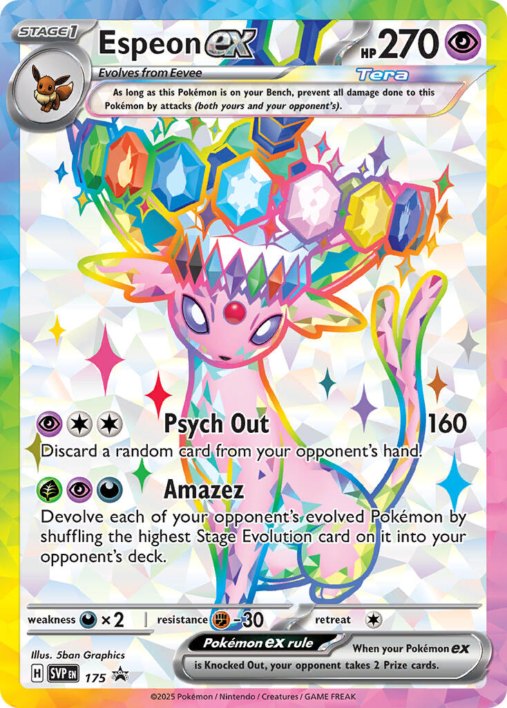 Espeon ex (SVP 175) [Scarlet & Violet: Black Star Promos] | Clutch Gaming