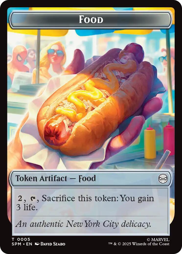 Food // Robot Double-Sided Token [Marvel's Spider-Man Tokens] | Clutch Gaming
