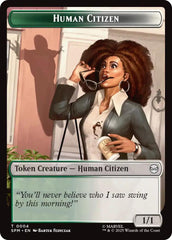Human Citizen // Treasure Double-Sided Token [Marvel's Spider-Man Tokens] | Clutch Gaming