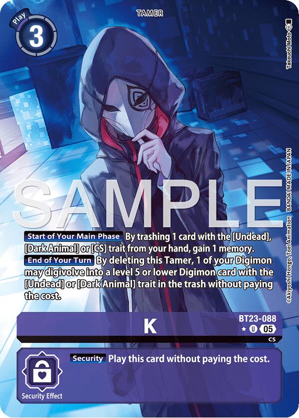 K [BT23-088] (Alternate Art) [Hackers' Slumber] | Clutch Gaming