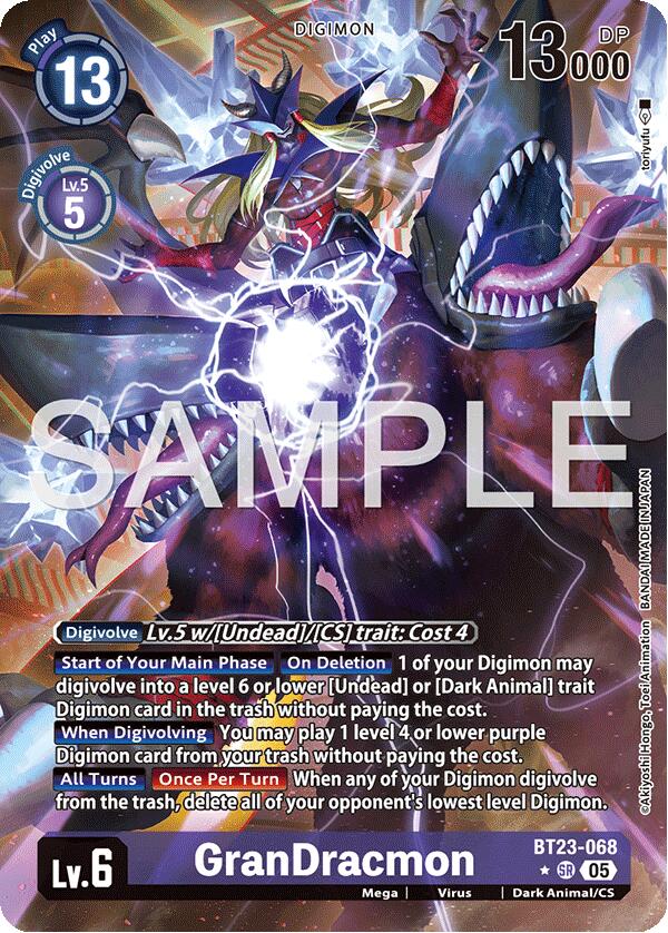 GranDracmon [BT23-068] (Alternate Art) [Hackers' Slumber] | Clutch Gaming