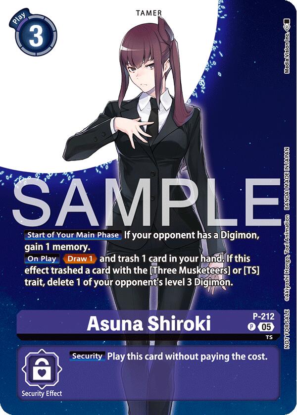 Asuna Shiroki [P-212] (Hacker's Slumber Box Promotion Pack) [Promotional Cards] | Clutch Gaming
