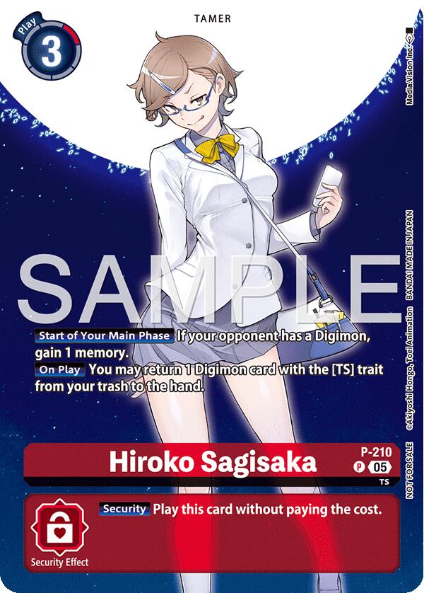 Hiroko Sagisaka [P-210] (Hacker's Slumber Box Promotion Pack) [Promotional Cards] | Clutch Gaming
