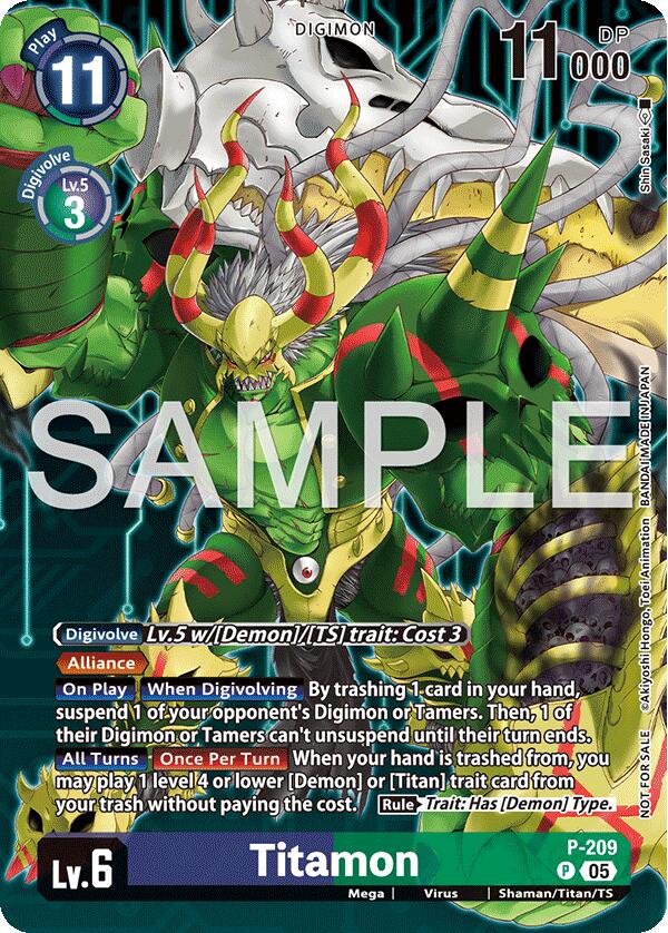 Titamon [P-209] (Hacker's Slumber Box Promotion Pack) [Promotional Cards] | Clutch Gaming