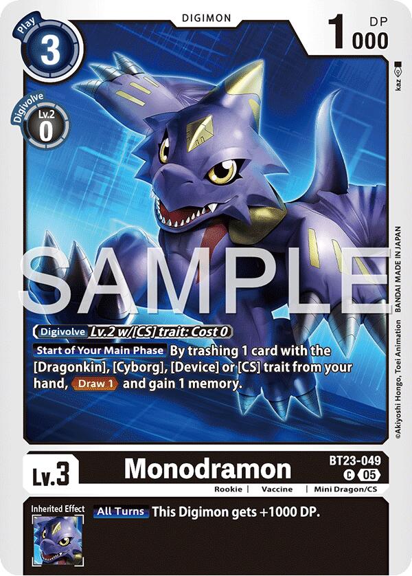 Monochromon [BT23-049] [Hackers' Slumber] | Clutch Gaming