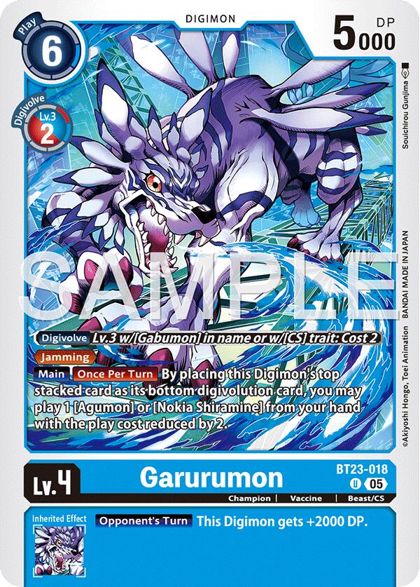 Garurumon [BT23-018] [Hackers' Slumber] | Clutch Gaming