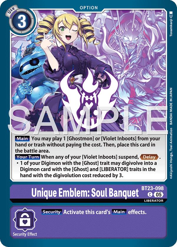 Unique Emblem: Soul Banquet [BT23-098] [Hackers' Slumber] | Clutch Gaming