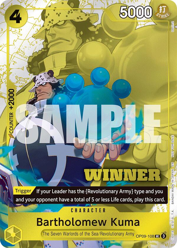 Bartholomew Kuma (Winner Pack 2025 Vol. 4) [One Piece Promotion Cards] | Clutch Gaming
