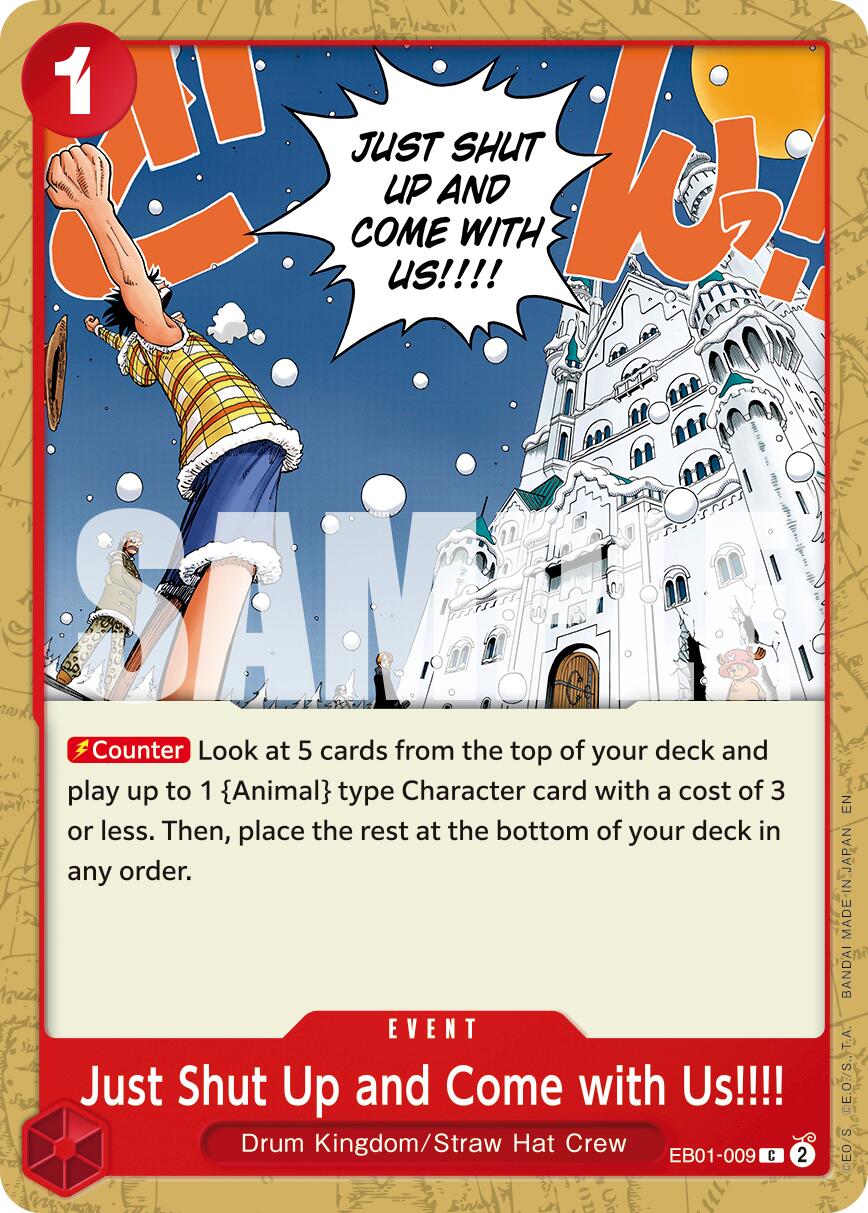 Just Shut Up and Come with Us!!!! (Reprint) [Premium Booster -The Best- Vol. 2] | Clutch Gaming