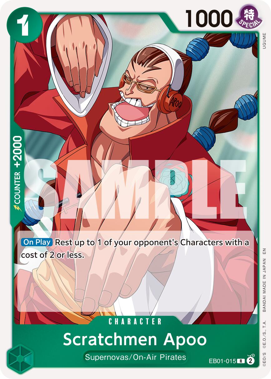 Scratchmen Apoo (EB01-015) (Reprint) [Premium Booster -The Best- Vol. 2] | Clutch Gaming