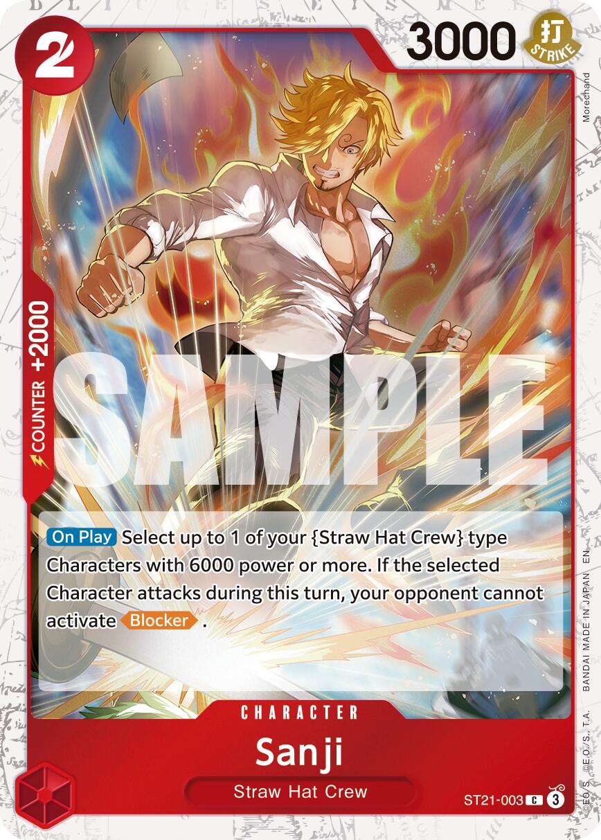 Sanji (ST21-003) (Pirate Foil) [Premium Booster -The Best- Vol. 2] | Clutch Gaming