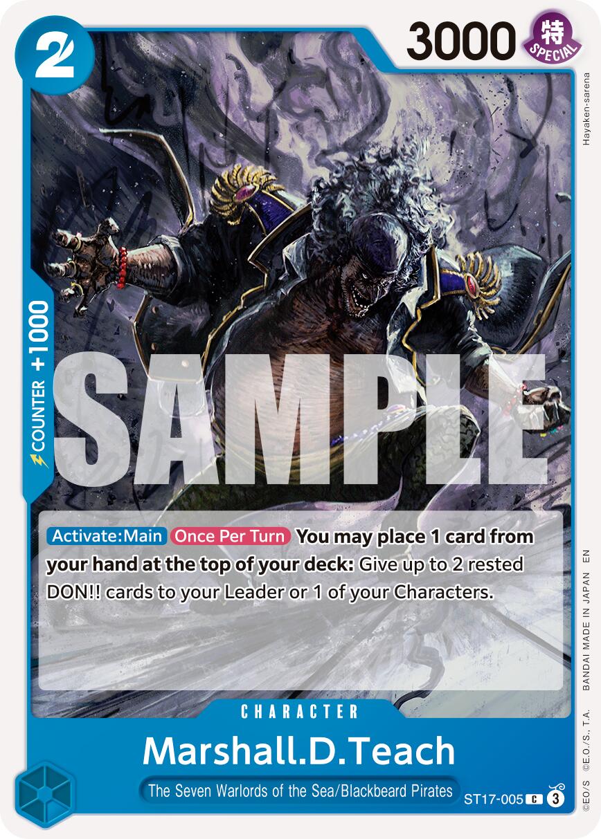 Marshall.D.Teach (ST17-005) [Premium Booster -The Best- Vol. 2] | Clutch Gaming
