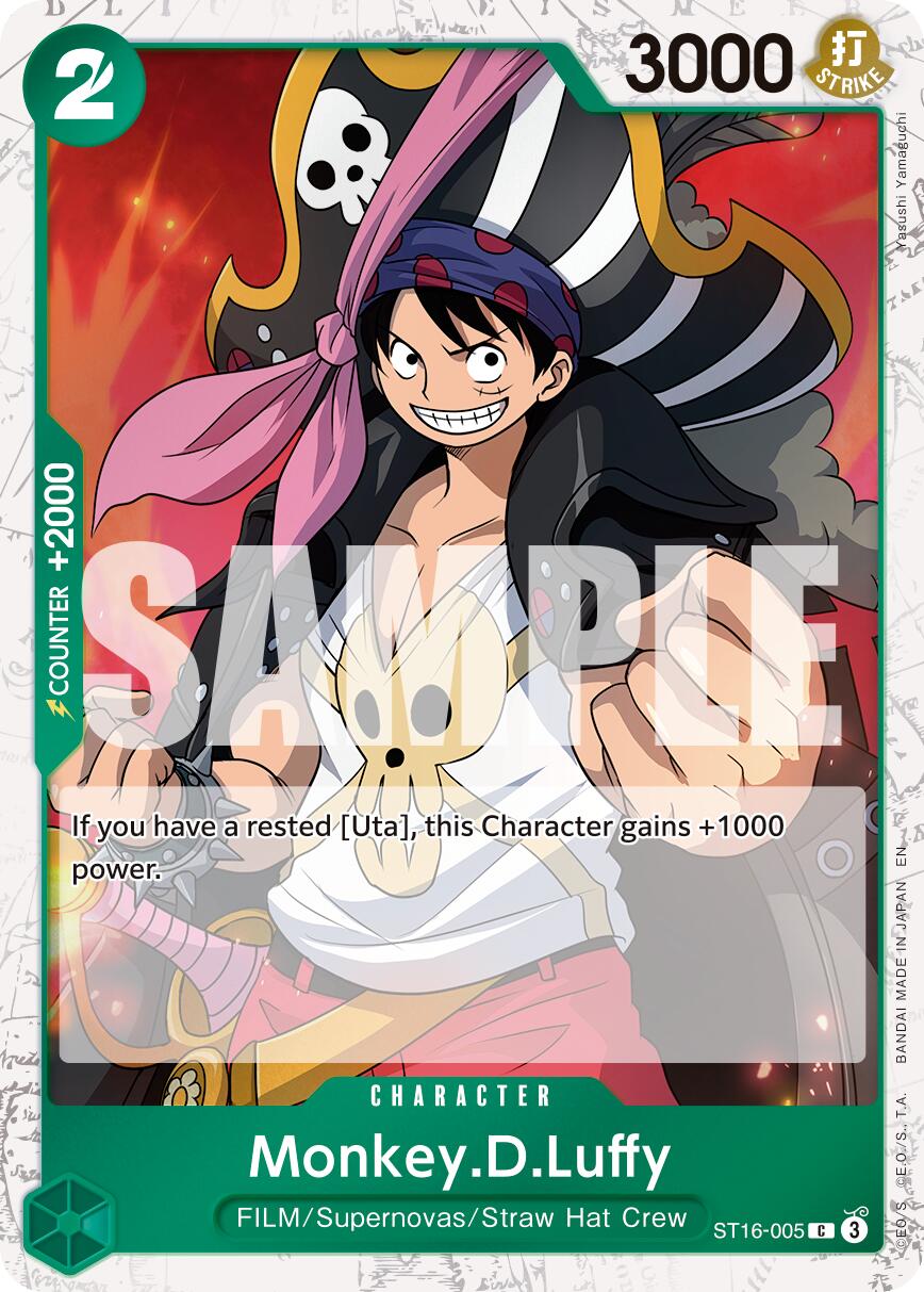 Monkey.D.Luffy (ST16-005) (Pirate Foil) [Premium Booster -The Best- Vol. 2] | Clutch Gaming