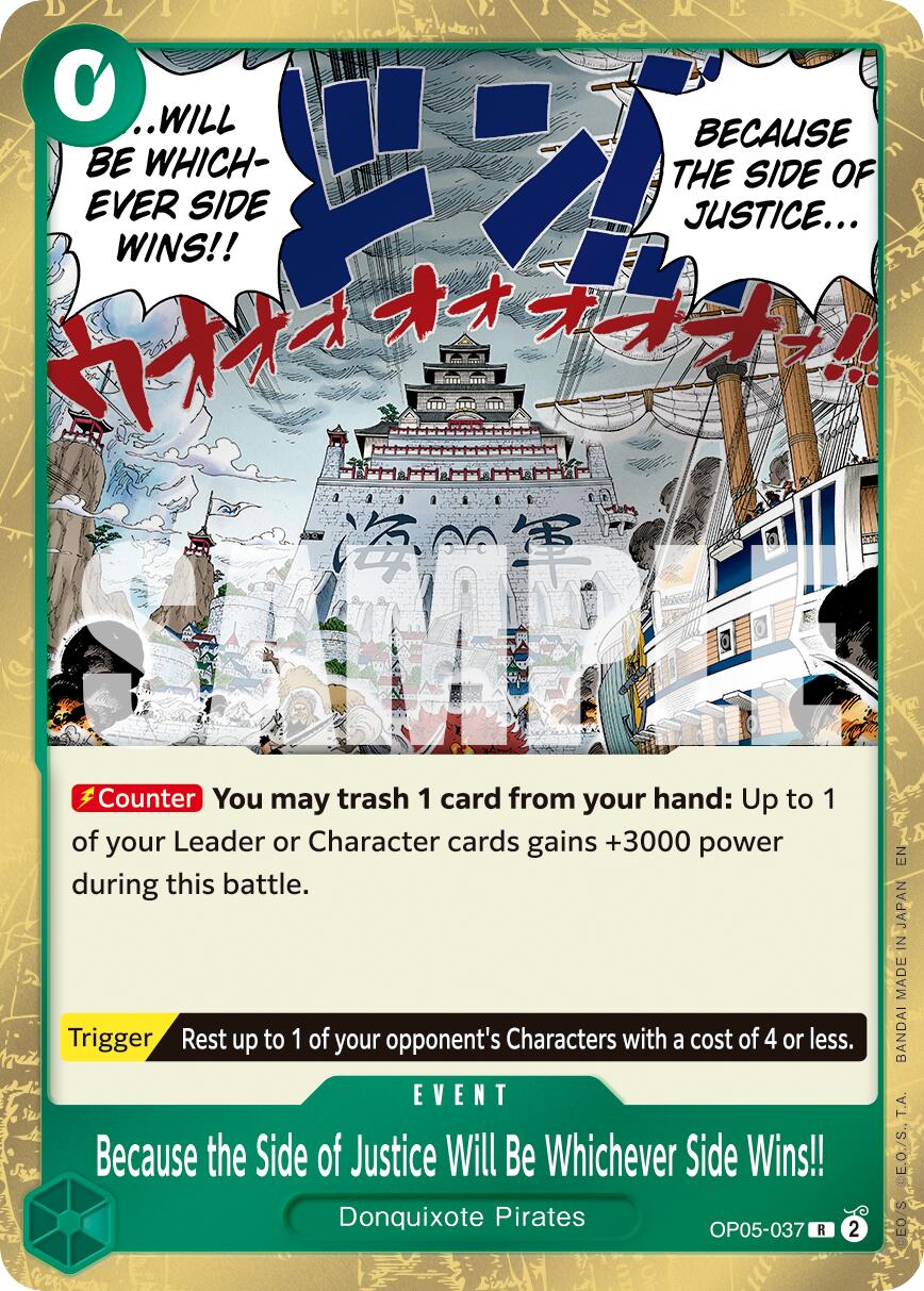 Because the Side of Justice Will Be Whichever Side Wins!! (Reprint) [Premium Booster -The Best- Vol. 2] | Clutch Gaming