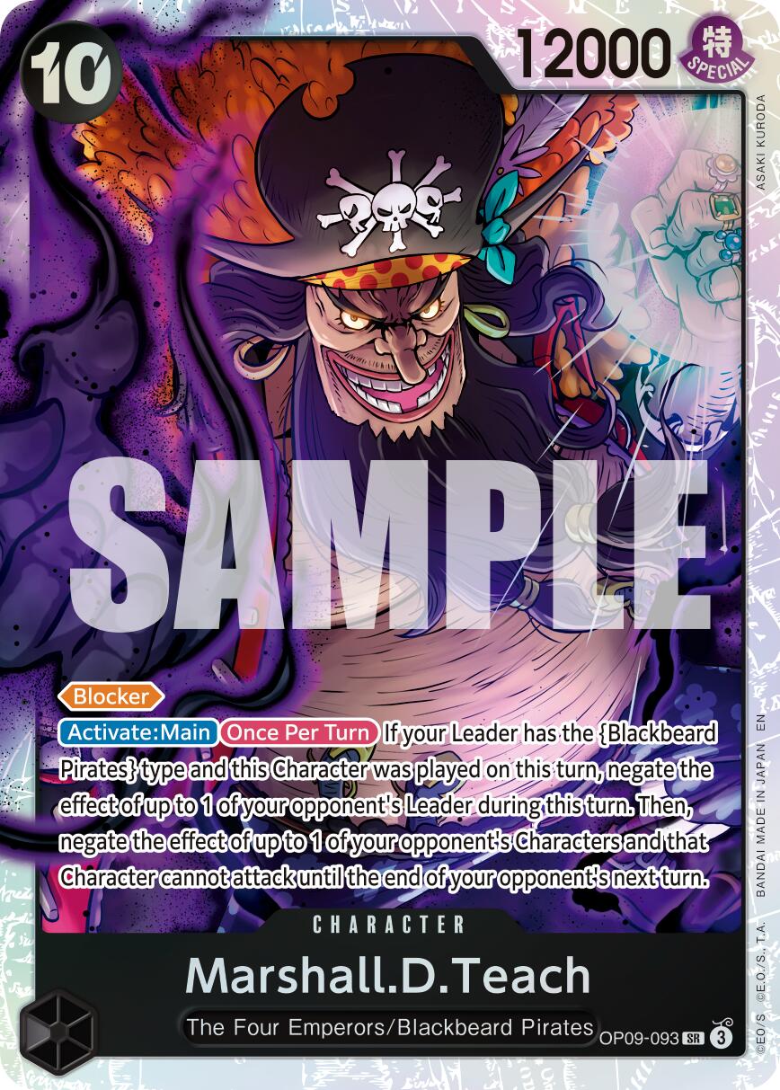 Marshall.D.Teach (OP09-093) (Reprint) [Premium Booster -The Best- Vol. 2] | Clutch Gaming