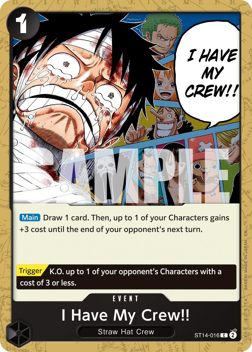 I Have My Crew!! (Reprint) [Premium Booster -The Best- Vol. 2] | Clutch Gaming