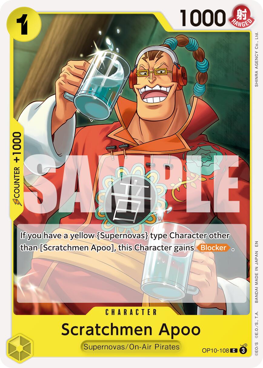 Scratchmen Apoo (OP10-108) (Reprint) [Premium Booster -The Best- Vol. 2] | Clutch Gaming
