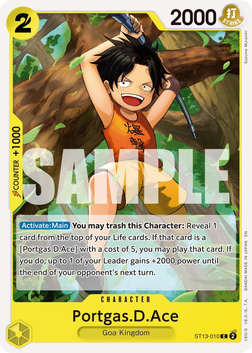 Portgas.D.Ace (ST13-010) (Reprint) [Premium Booster -The Best- Vol. 2] | Clutch Gaming