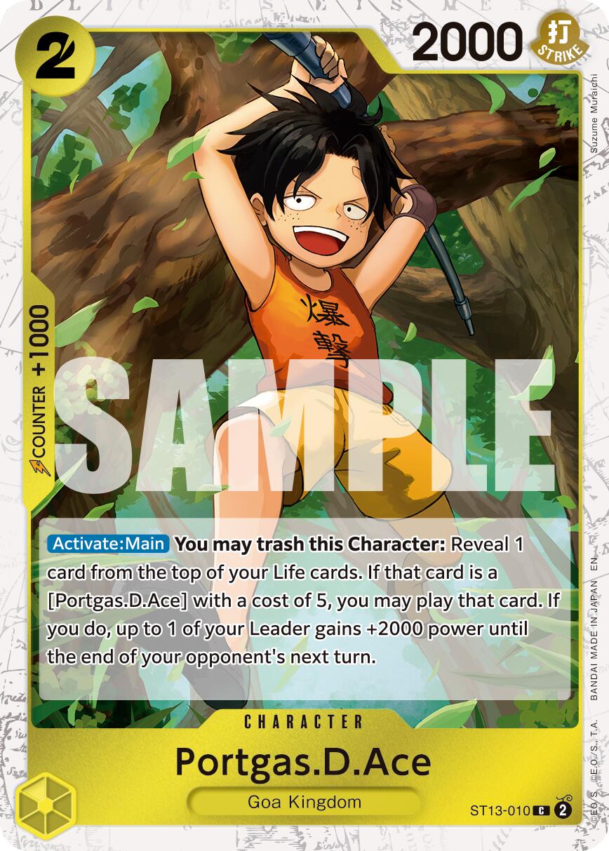 Portgas.D.Ace (ST13-010) (Pirate Foil) [Premium Booster -The Best- Vol. 2] | Clutch Gaming