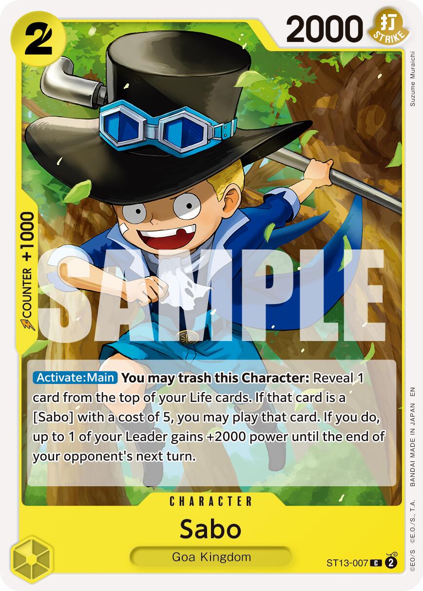 Sabo (ST13-007) (Reprint) [Premium Booster -The Best- Vol. 2] | Clutch Gaming