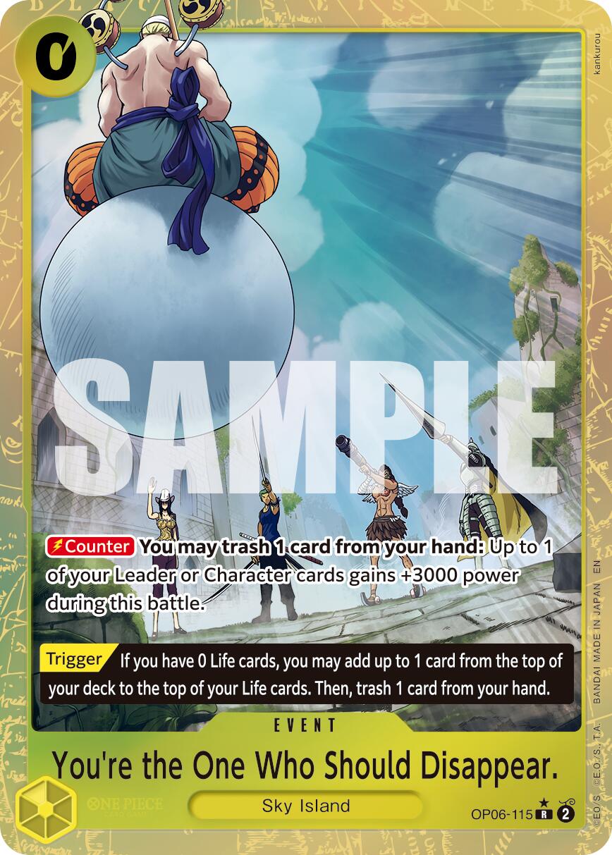 You're the One Who Should Disappear (Alternate Art) [Premium Booster -The Best- Vol. 2] | Clutch Gaming