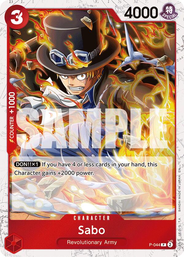 Sabo (P-044) (Pirate Foil) [Premium Booster -The Best- Vol. 2] | Clutch Gaming