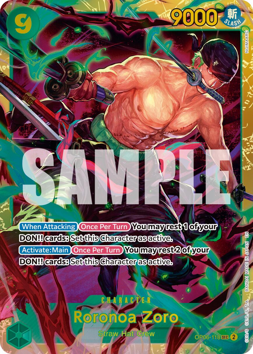 Roronoa Zoro (OP06-118) (Reprint) [Premium Booster -The Best- Vol. 2] | Clutch Gaming
