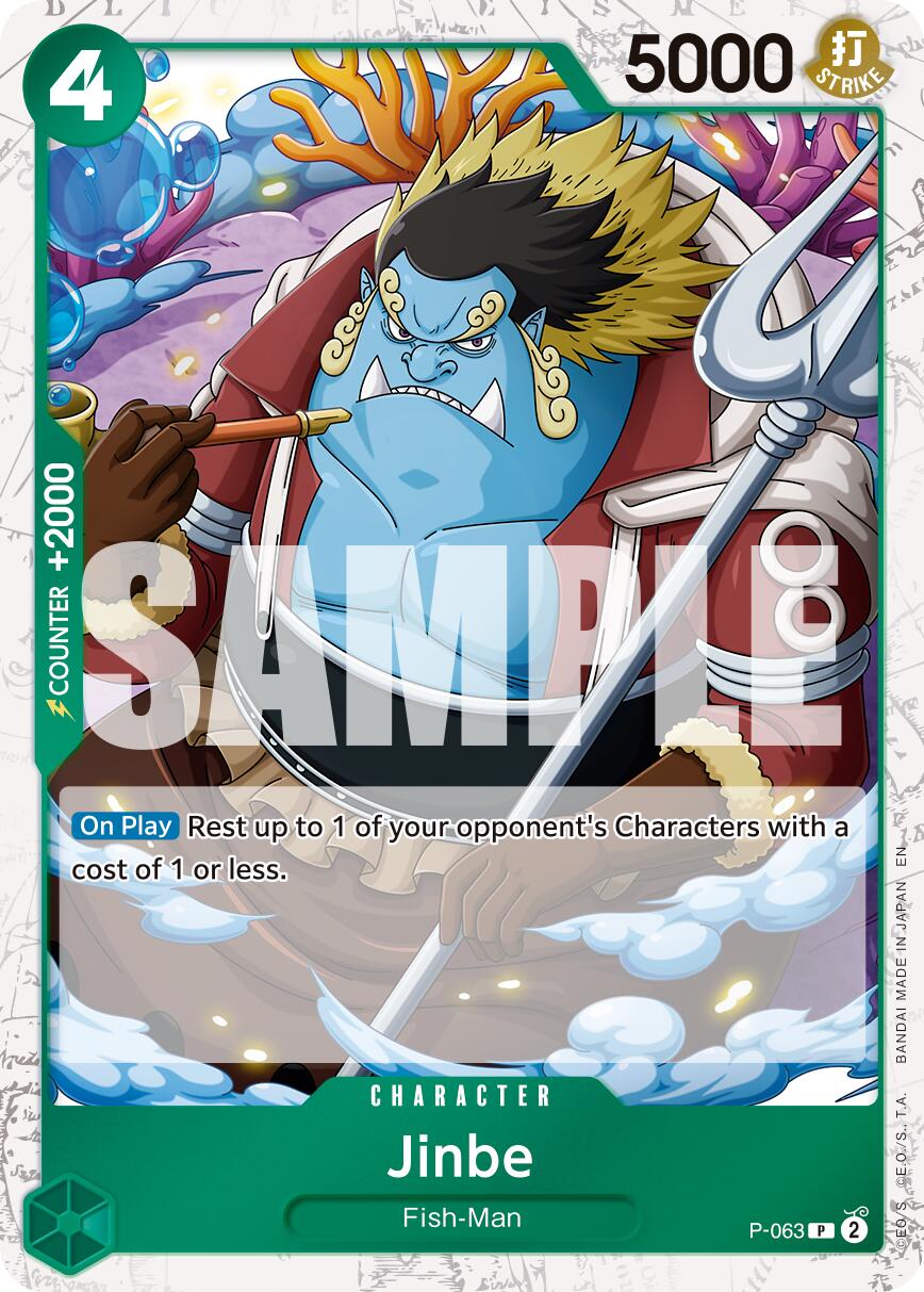 Jinbe (P-063) (Pirate Foil) [Premium Booster -The Best- Vol. 2] | Clutch Gaming