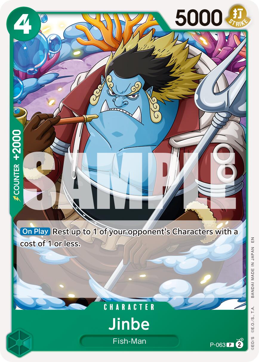 Jinbe (P-063) (Reprint) [Premium Booster -The Best- Vol. 2] | Clutch Gaming
