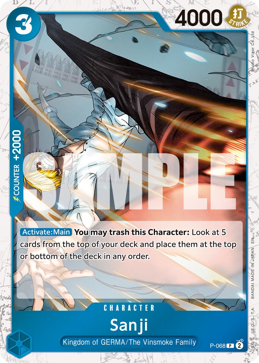Sanji (P-068) (Pirate Foil) [Premium Booster -The Best- Vol. 2] | Clutch Gaming