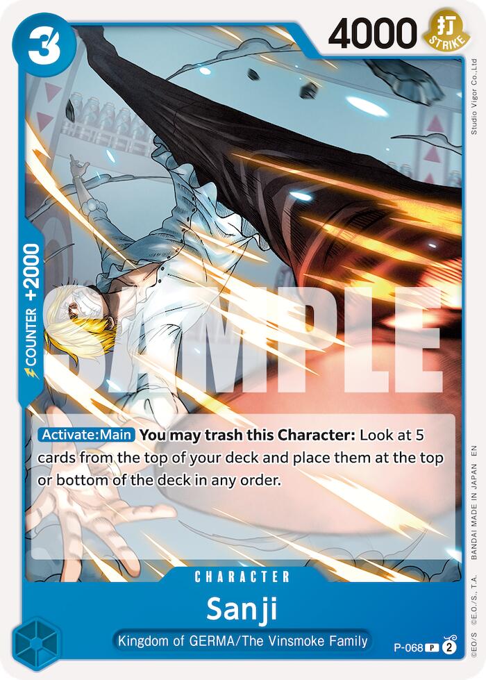 Sanji (P-068) (Reprint) [Premium Booster -The Best- Vol. 2] | Clutch Gaming