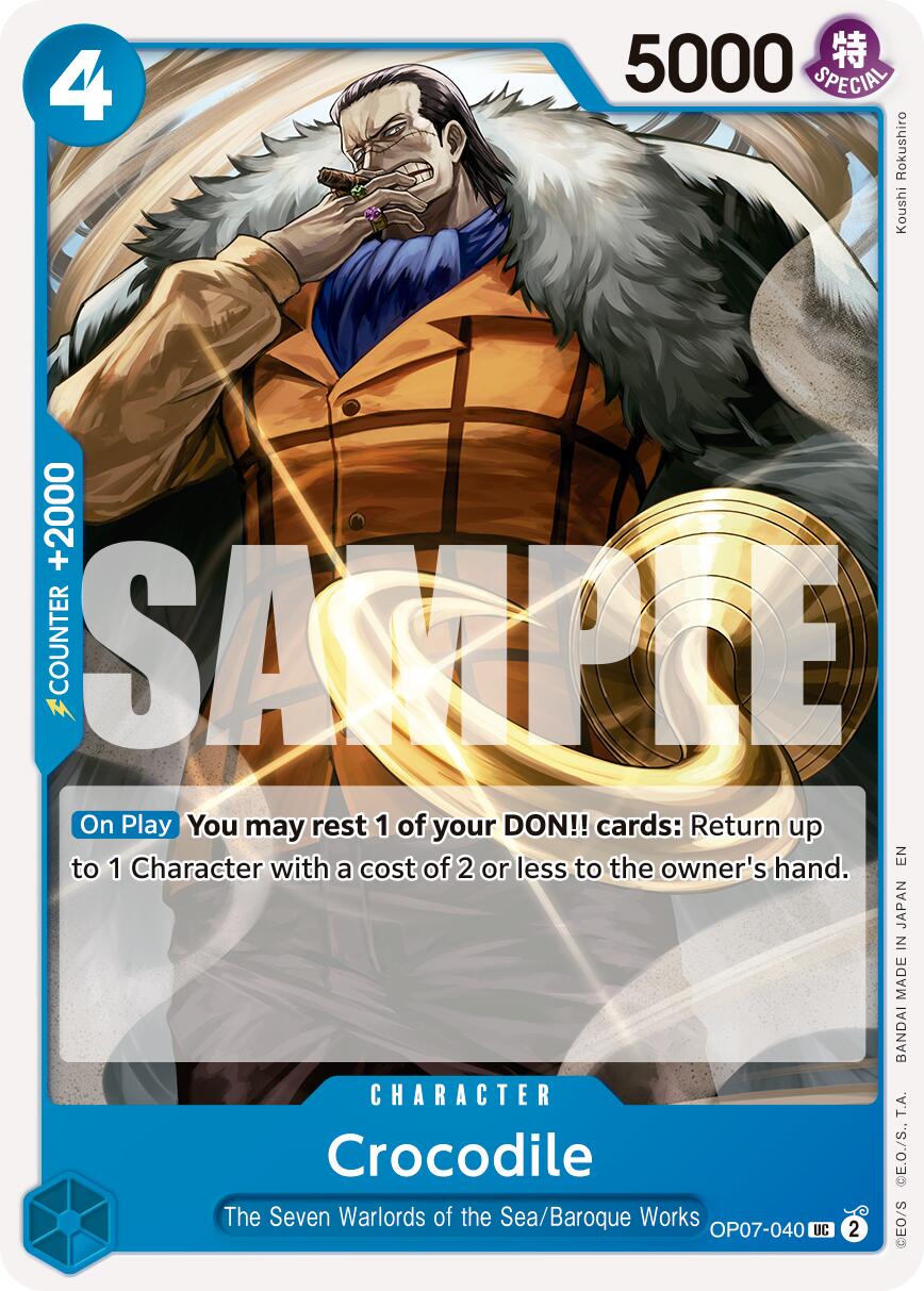 Crocodile (OP07-040) (Reprint) [Premium Booster -The Best- Vol. 2] | Clutch Gaming
