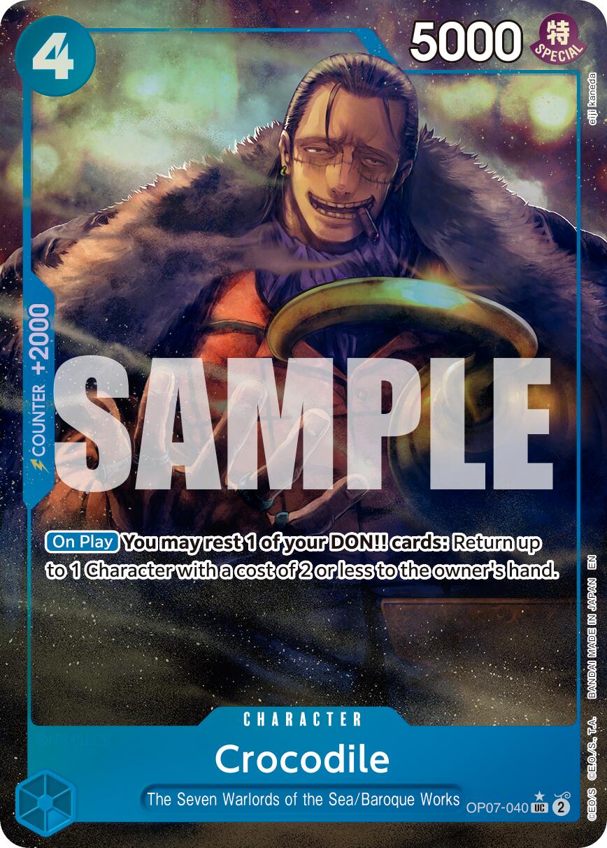 Crocodile (OP07-040) (Alternate Art) [Premium Booster -The Best- Vol. 2] | Clutch Gaming