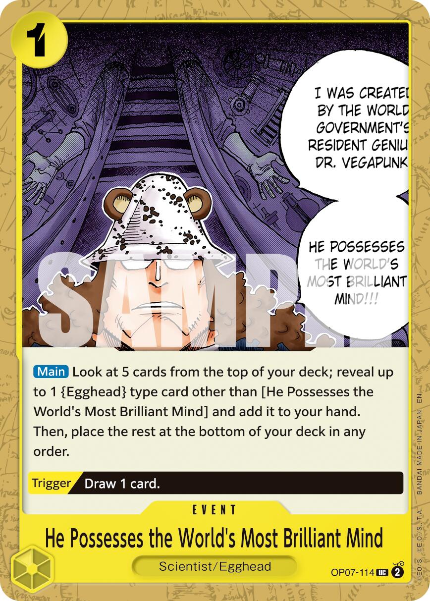 He Possesses the World's Most Brilliant Mind (Reprint) [Premium Booster -The Best- Vol. 2] | Clutch Gaming