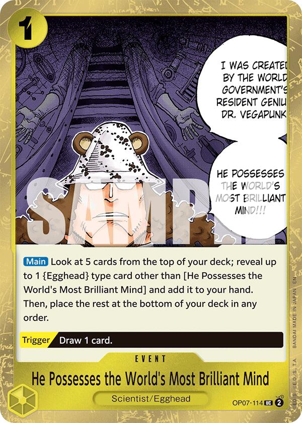 He Possesses the World's Most Brilliant Mind (Pirate Foil) [Premium Booster -The Best- Vol. 2] | Clutch Gaming