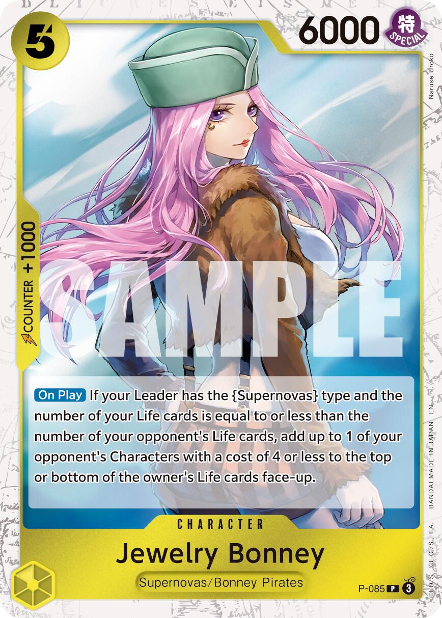 Jewelry Bonney (P-085) (Pirate Foil) [Premium Booster -The Best- Vol. 2] | Clutch Gaming