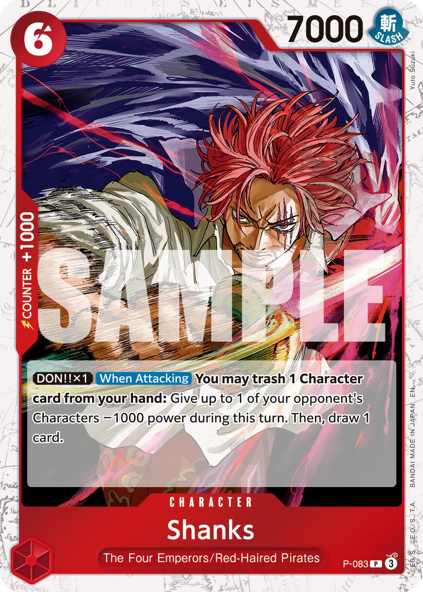 Shanks (P-083) (Pirate Foil) [Premium Booster -The Best- Vol. 2] | Clutch Gaming