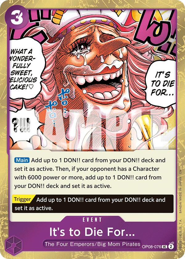 It's to Die For (Pirate Foil) [Premium Booster -The Best- Vol. 2] | Clutch Gaming