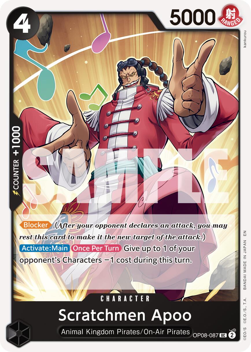 Scratchmen Apoo (OP08-087) (Reprint) [Premium Booster -The Best- Vol. 2] | Clutch Gaming