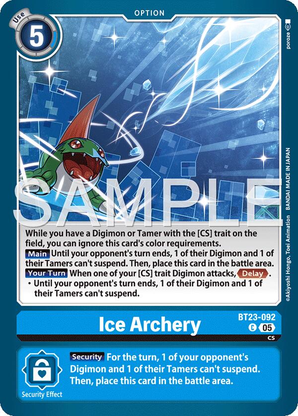 Ice Archery [BT23-092] [Hackers' Slumber] | Clutch Gaming