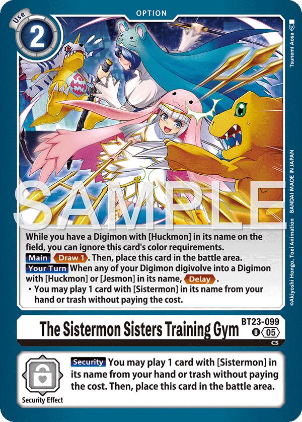 The Sistermon Sisters Training Gym [BT23-099] [Hackers' Slumber] | Clutch Gaming