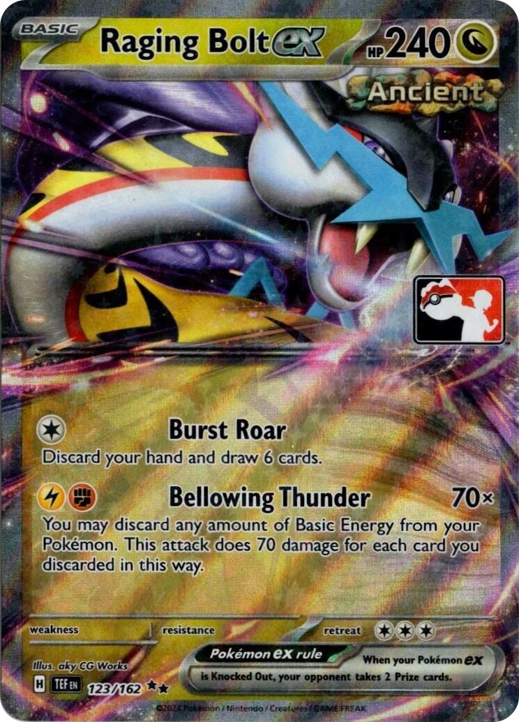 Raging Bolt ex (123/162) (Prize Pack Series 5) [Prize Pack Series Five] | Clutch Gaming