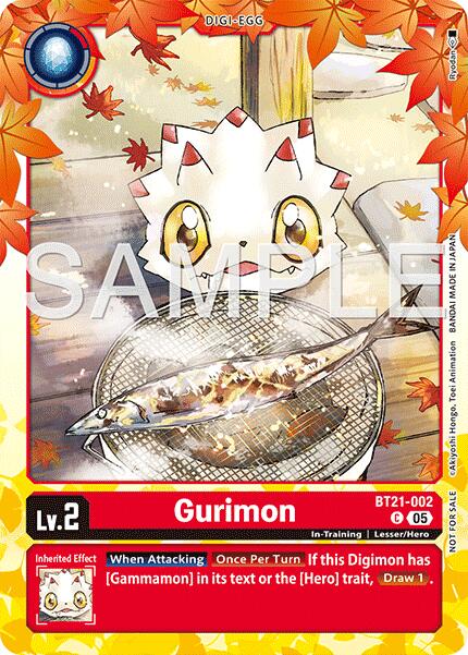 Gurimon [BT21-002] (Regulation Battle Vol.3 Participant) [World Convergence] | Clutch Gaming