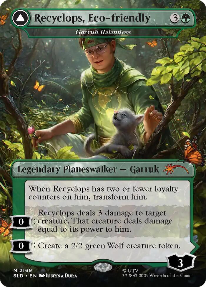 Recyclops, Eco-friendly - Garruk Relentless [Secret Lair Drop Series] | Clutch Gaming