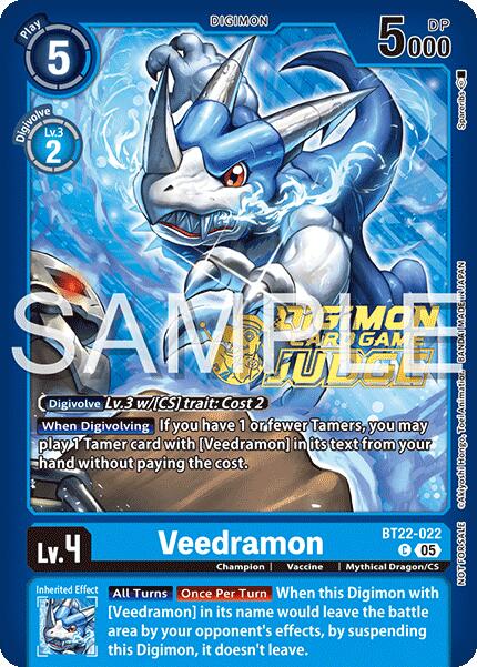 Veedramon [BT22-022] (Judge Pack 2025 Wave 2) [Cyber Eden] | Clutch Gaming