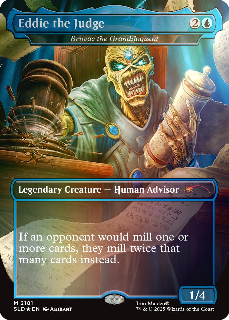 Eddie the Judge - Bruvac the Grandiloquent (Rainbow Foil) [Secret Lair Drop Series] | Clutch Gaming