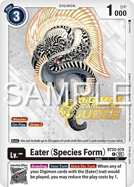 Eater [BT22-079] (Species Form) (Judge Pack 2025 Wave 2) [Cyber Eden] | Clutch Gaming