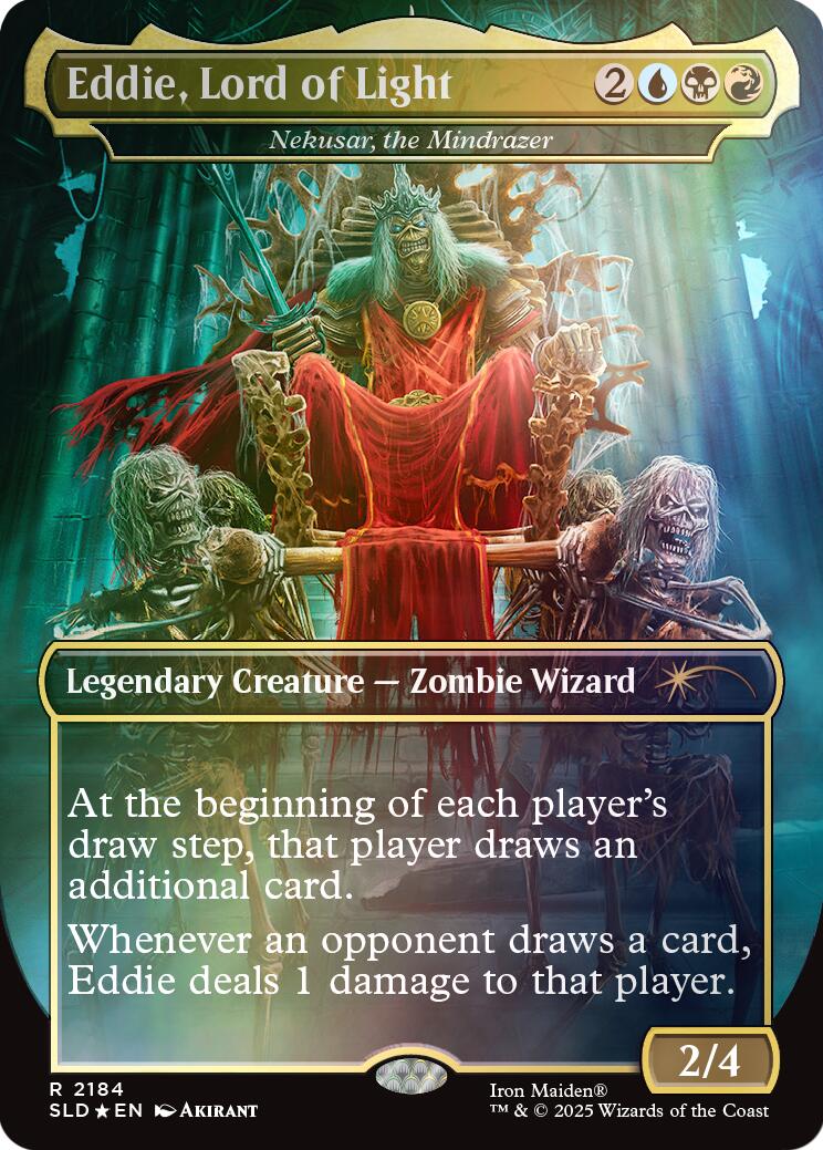 Eddie, Lord of Light - Nekusar, the Mindrazer (Rainbow Foil) [Secret Lair Drop Series] | Clutch Gaming