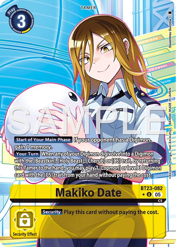 Makiko Date [BT23-082] (Alternate Art) [Hackers' Slumber] | Clutch Gaming